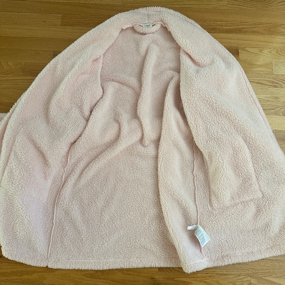 J. Crew Pink Plush Robe Womens Size L/XL - Picture 6 of 10